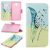 Galaxy J6 Plus 2018 Funda,[ Patr&oacute;n Pintado ]Cuero Billetera Funda Wallet Case...