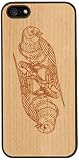 carcasa de los gansos para el iPhone 5 / 5S con True Madera De vuelta en la...